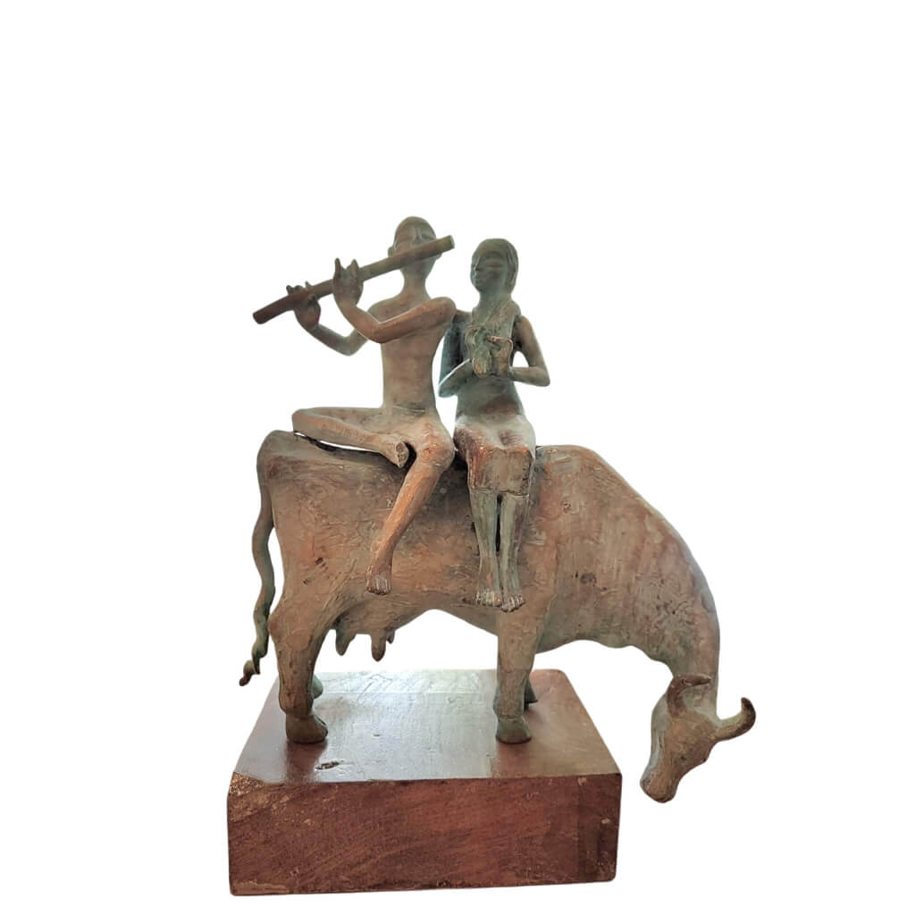 Radha, Krishna and Cow