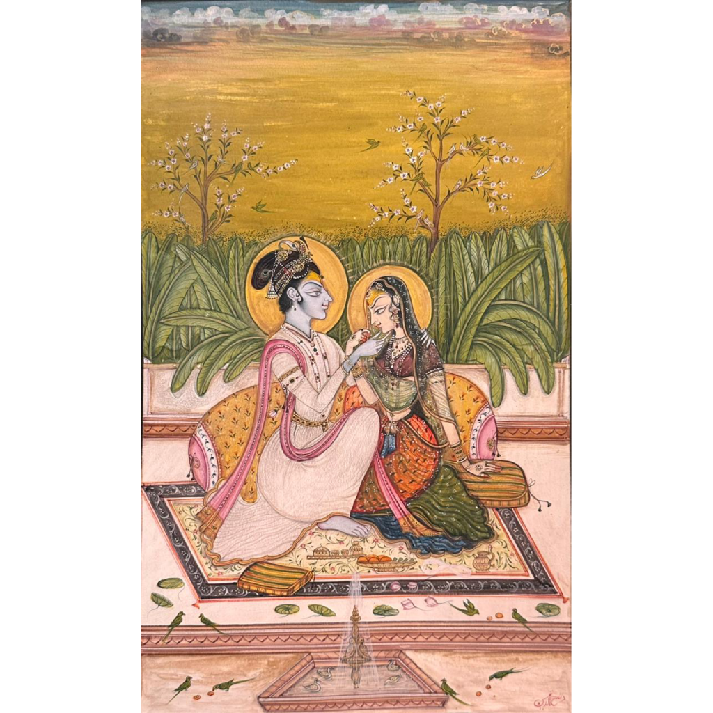 Krishangarh Radha Krishan Love scene